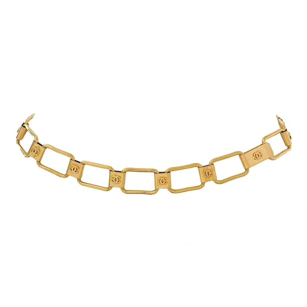 Vintage Chanel Paris Gold Link Chain Belt - Picture 3 of 3